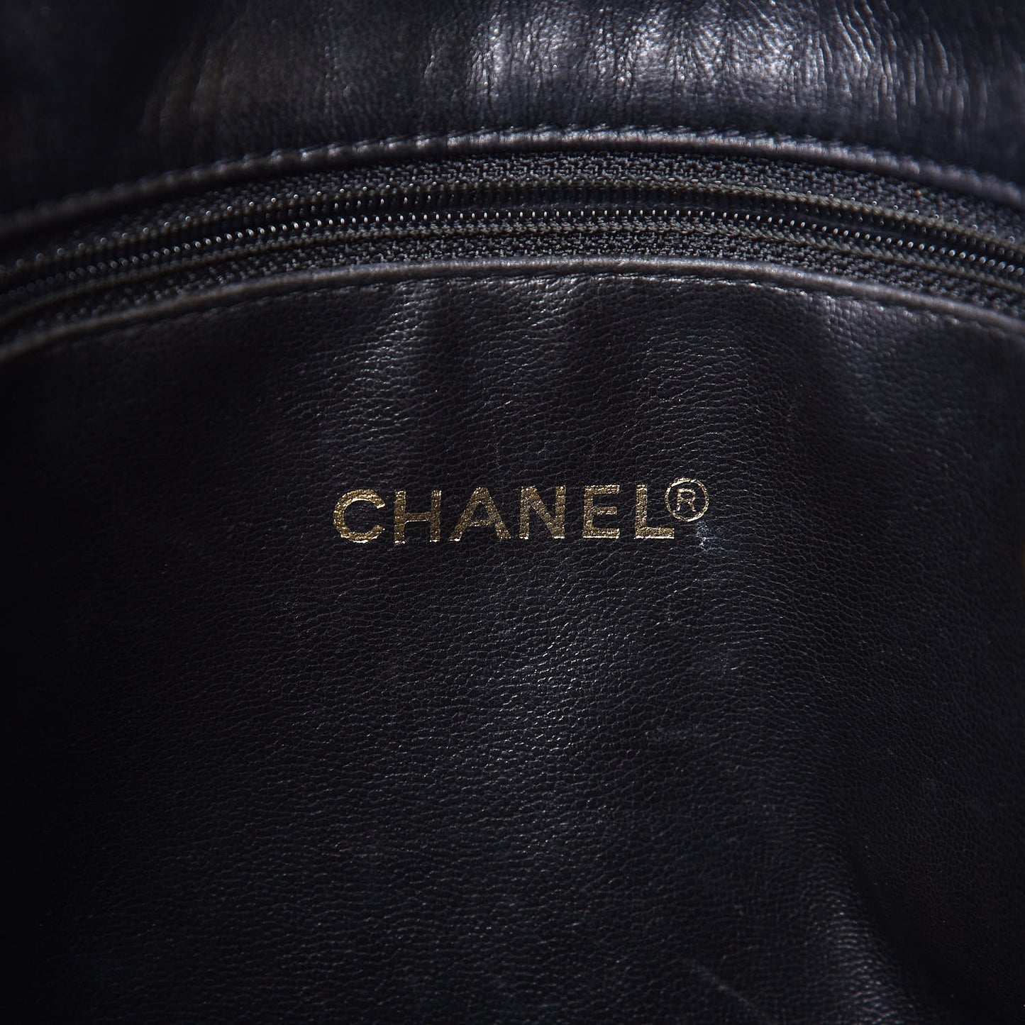 Lambskin Quilted Shopping Tote Black