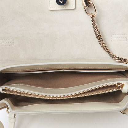 Chloe Smooth Calfskin Quilted Small Faye Day Shoulder Bag Natural White 6 of 8