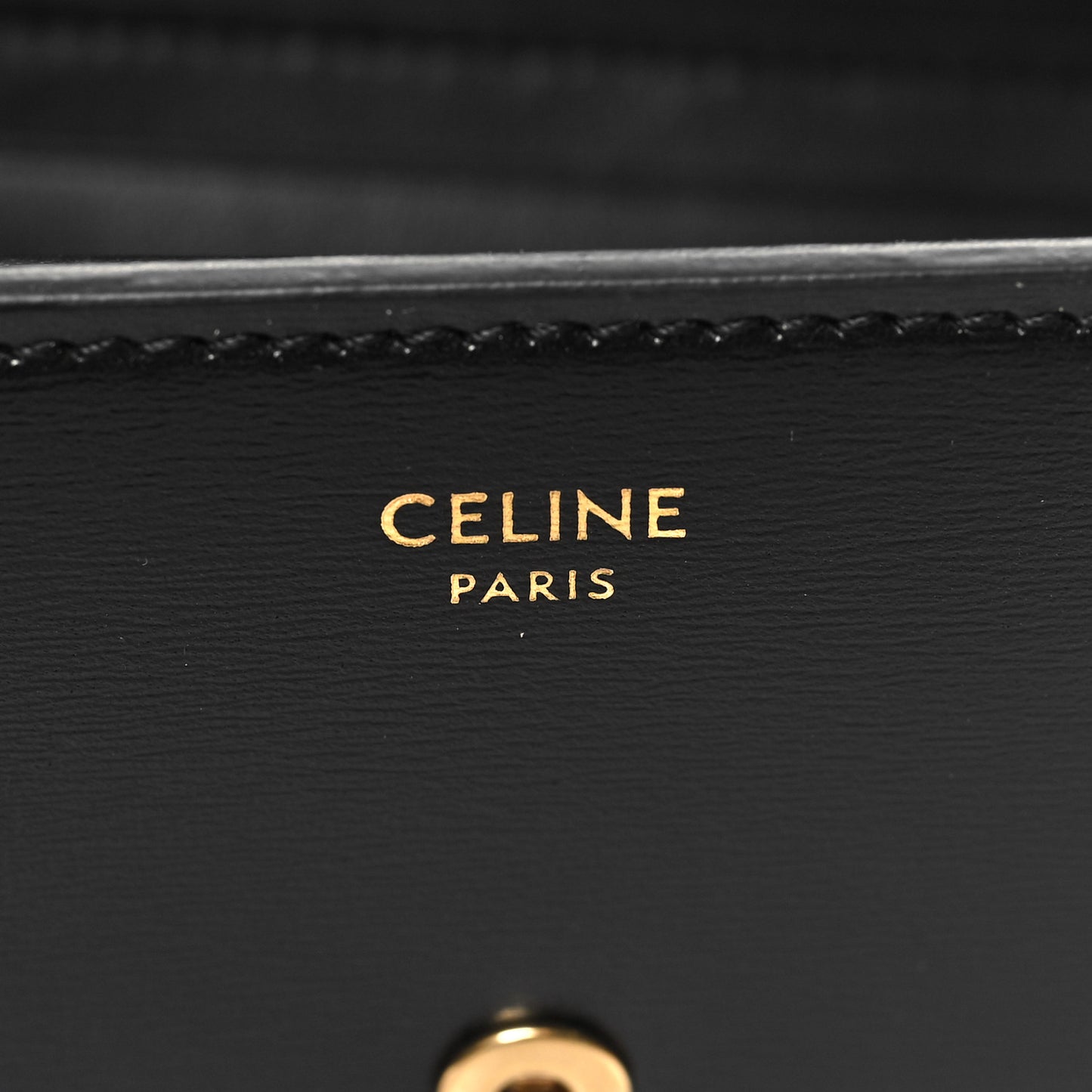Shiny Smooth Lambskin Small Triomphe Wallet Black