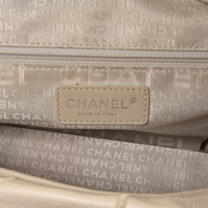 Chanel Caviar Square Stitched Large Tote Beige 7 of 26