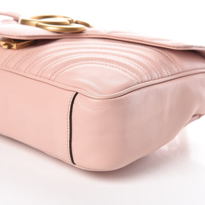 Gucci Calfskin Matelasse Medium GG Marmont Shoulder Bag Perfect Pink 6 of 9