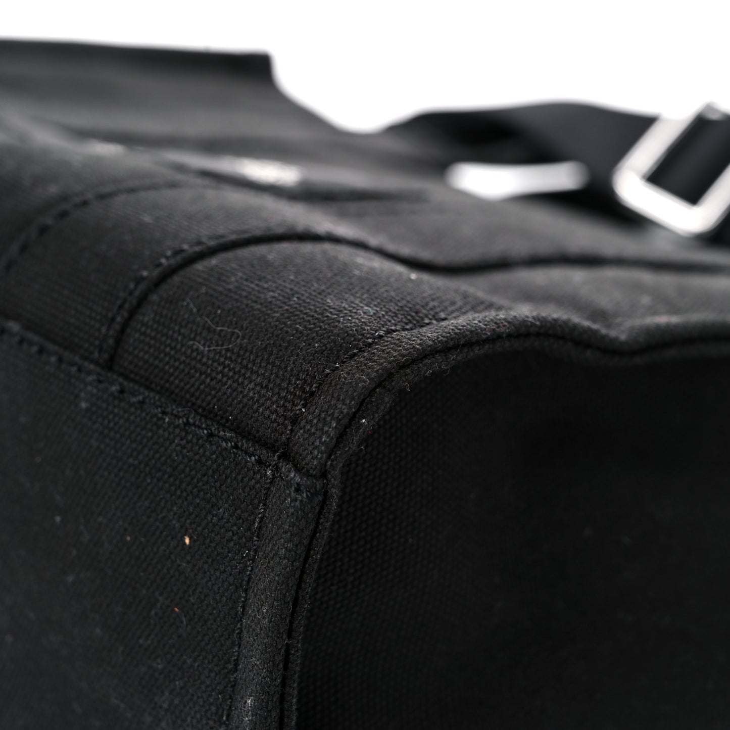 Cotton Canvas Mini The Traveler Tote Bag Black