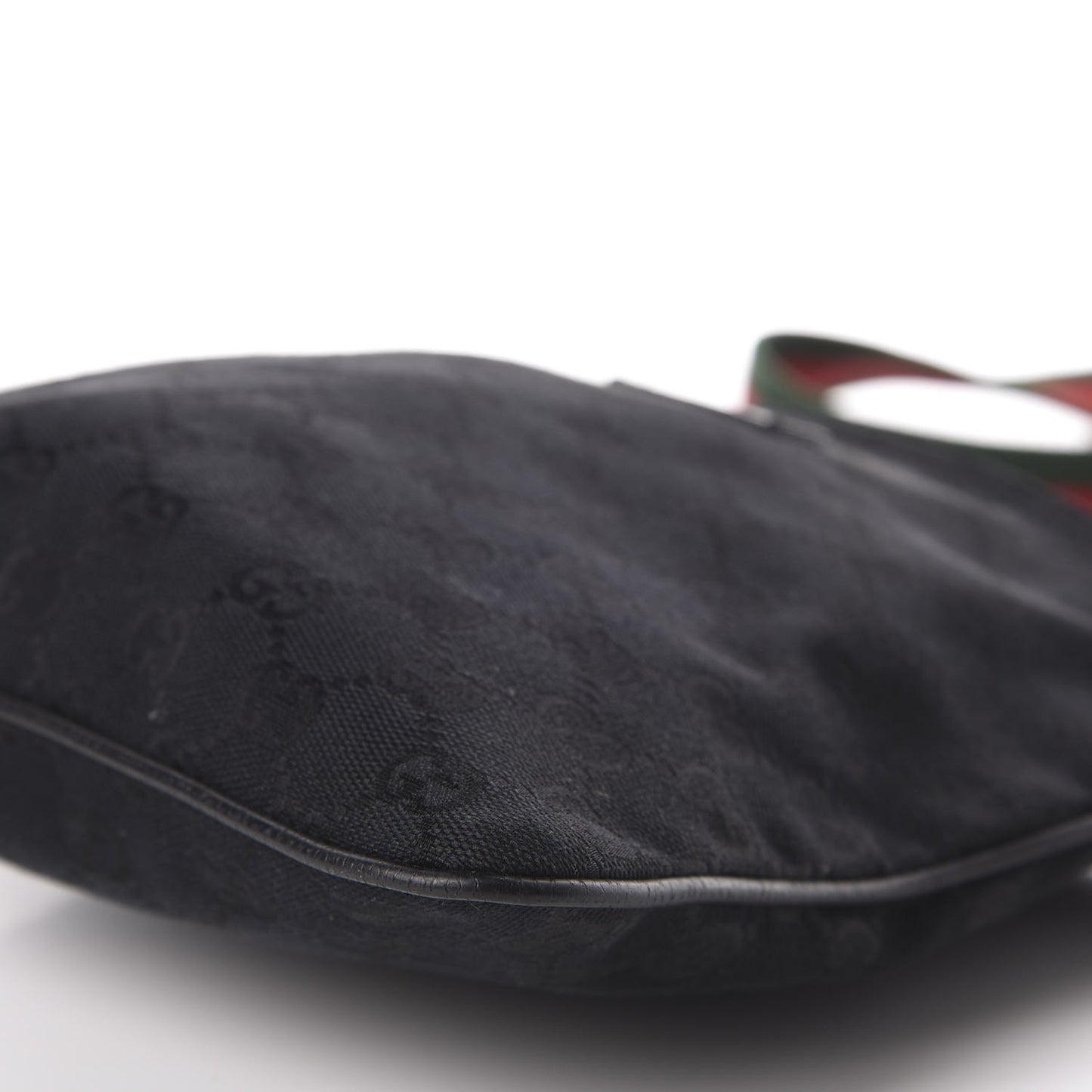 Monogram Web Small Flat Messenger Bag Black