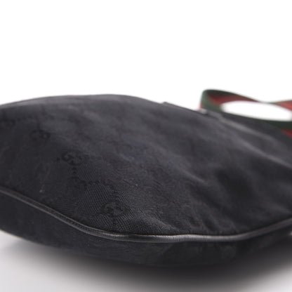 Gucci Monogram Web Small Flat Messenger Bag Black 7 of 10