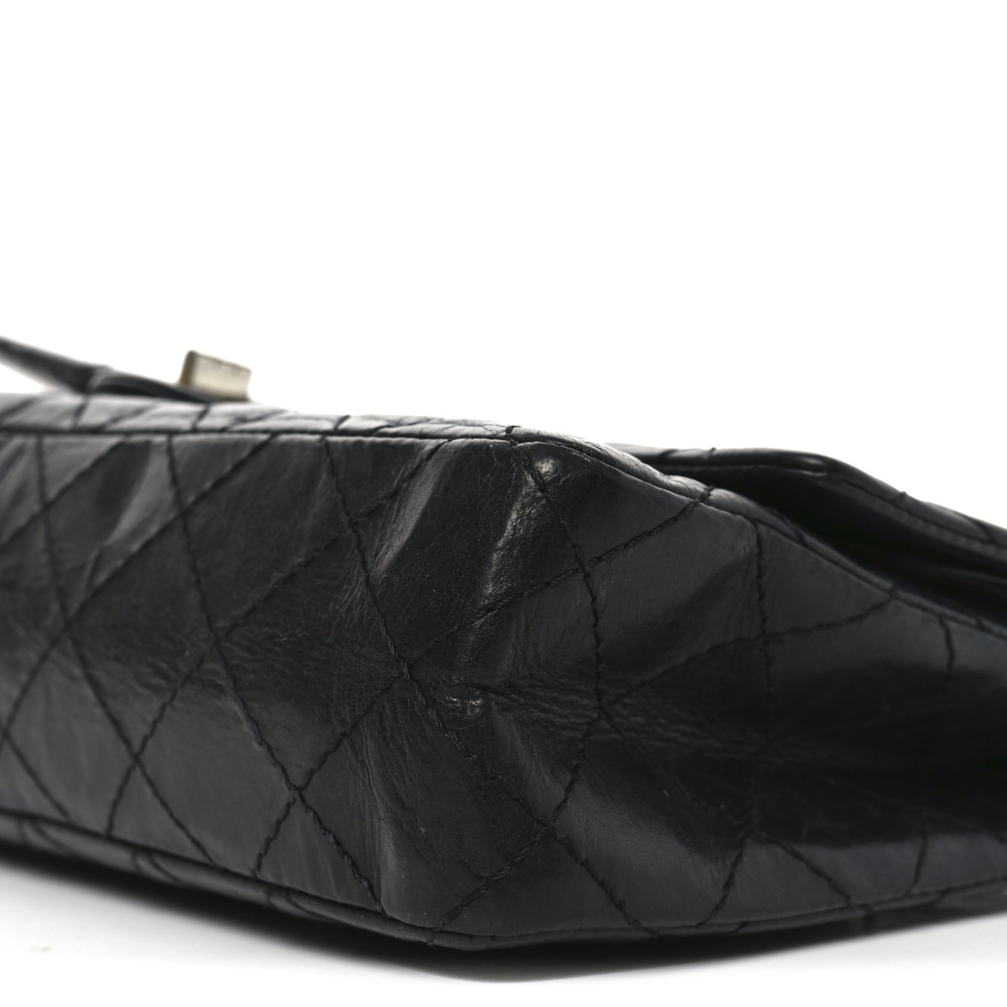 Aged Calfskin Quilted 50th Anniversary 2.55 Reissue 226 Black