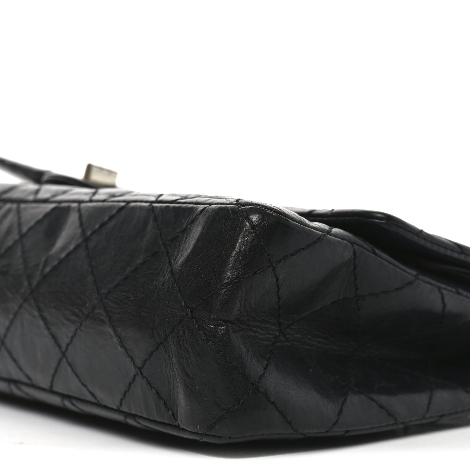 Chanel Aged Calfskin Quilted 50th Anniversary 2.55 Reissue 226 Black 10 of 11