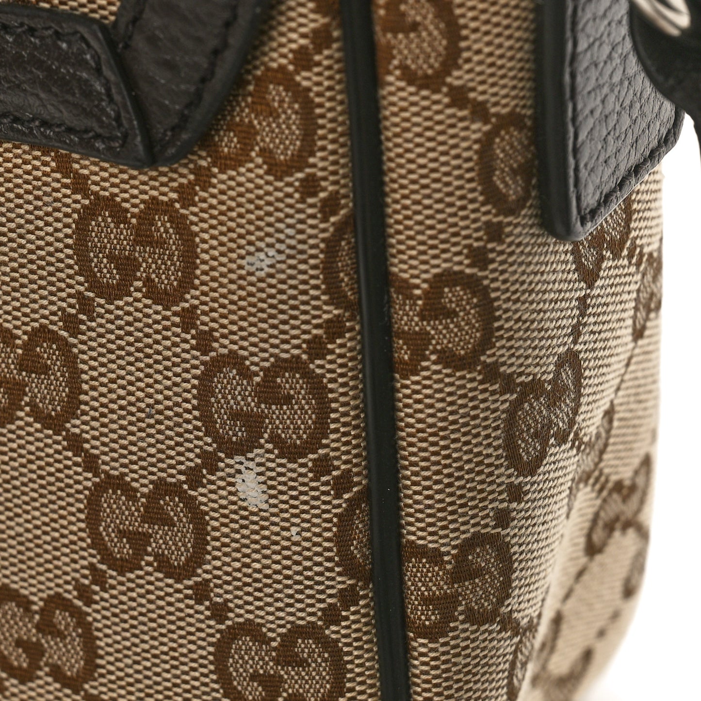 Monogram Flap Messenger Bag Beige Dark Brown