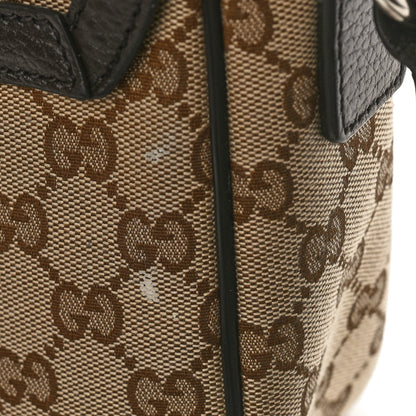 Gucci Monogram Flap Messenger Bag Beige Dark Brown 10 of 10