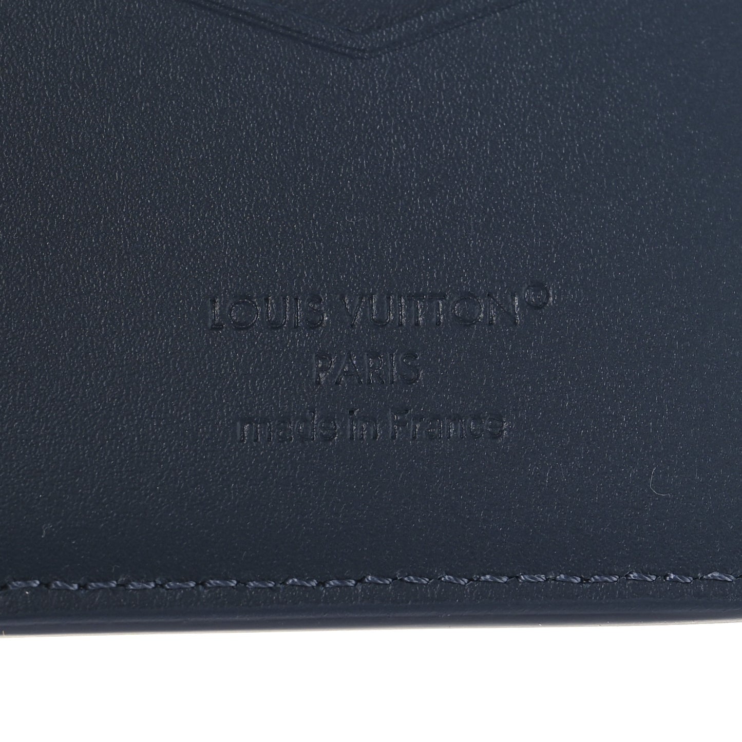 Calfskin Monogram Shadow Pocket Organizer Navy Blue