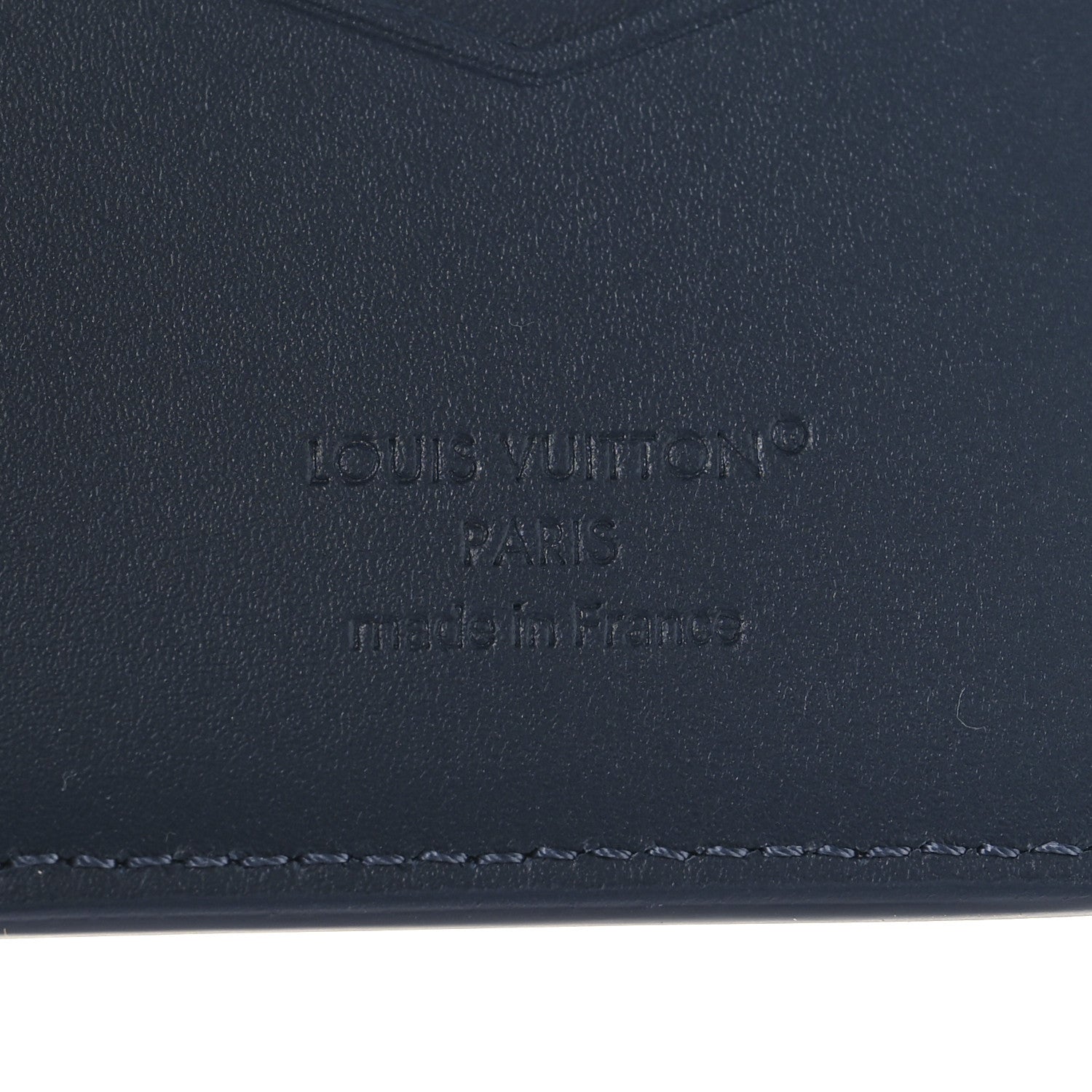 Louis Vuitton Calfskin Monogram Shadow Pocket Organizer Navy Blue 6 of 6