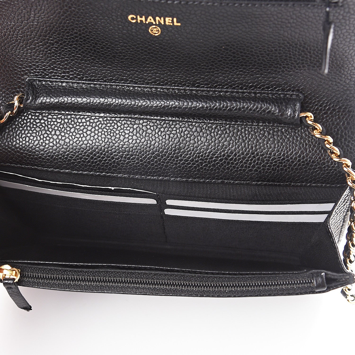 Chanel Caviar Quilted Wallet On Chain WOC Black 4 of 8