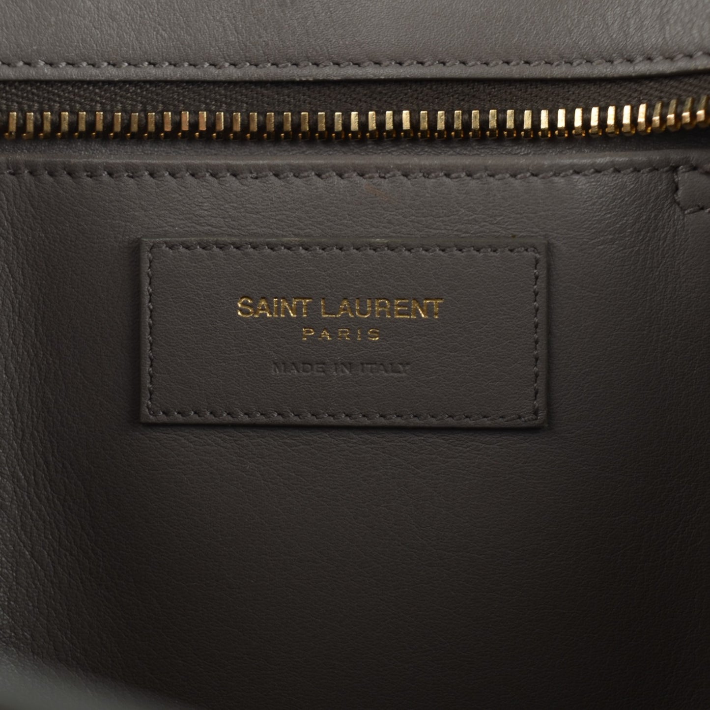 Calfskin Small Classic Y Cabas Grey