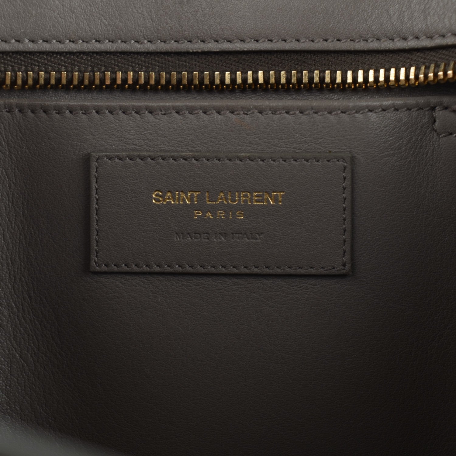 Saint Laurent Calfskin Small Classic Y Cabas Grey 6 of 8