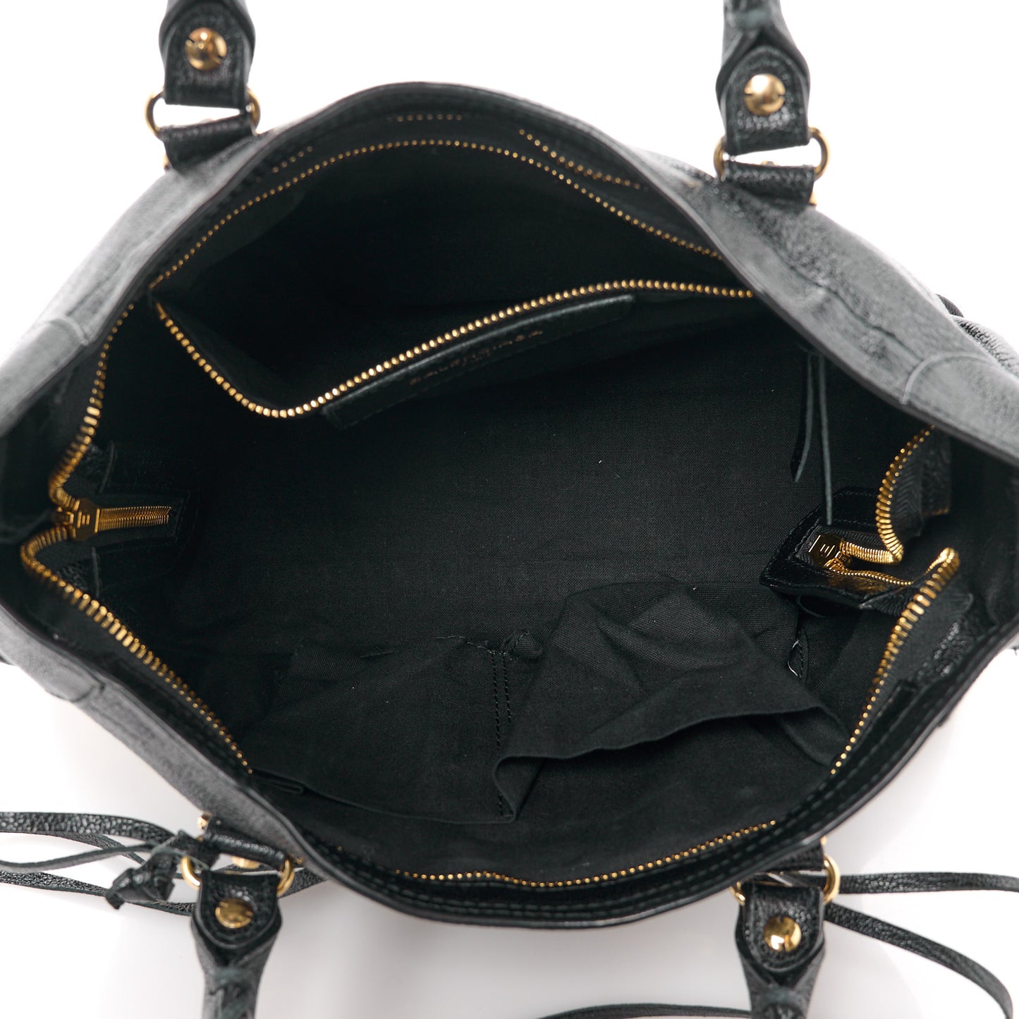 Chevre Gold Metallic Edge Hardware S City Black