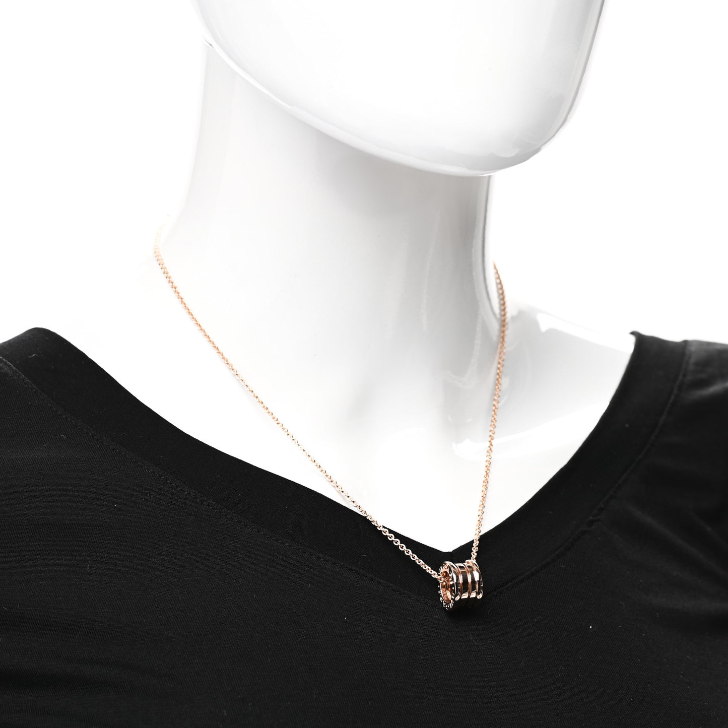 18K Rose Gold B.Zero1 Pendant Necklace