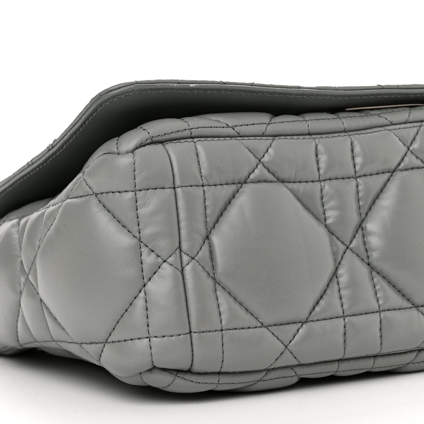 Calfskin Macrocannage Medium Caro Bag Iron Grey
