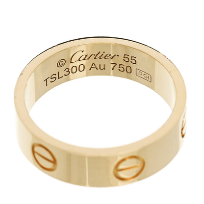 Cartier 18K Yellow Gold 5.5mm LOVE Ring 55 7.25 4 of 5