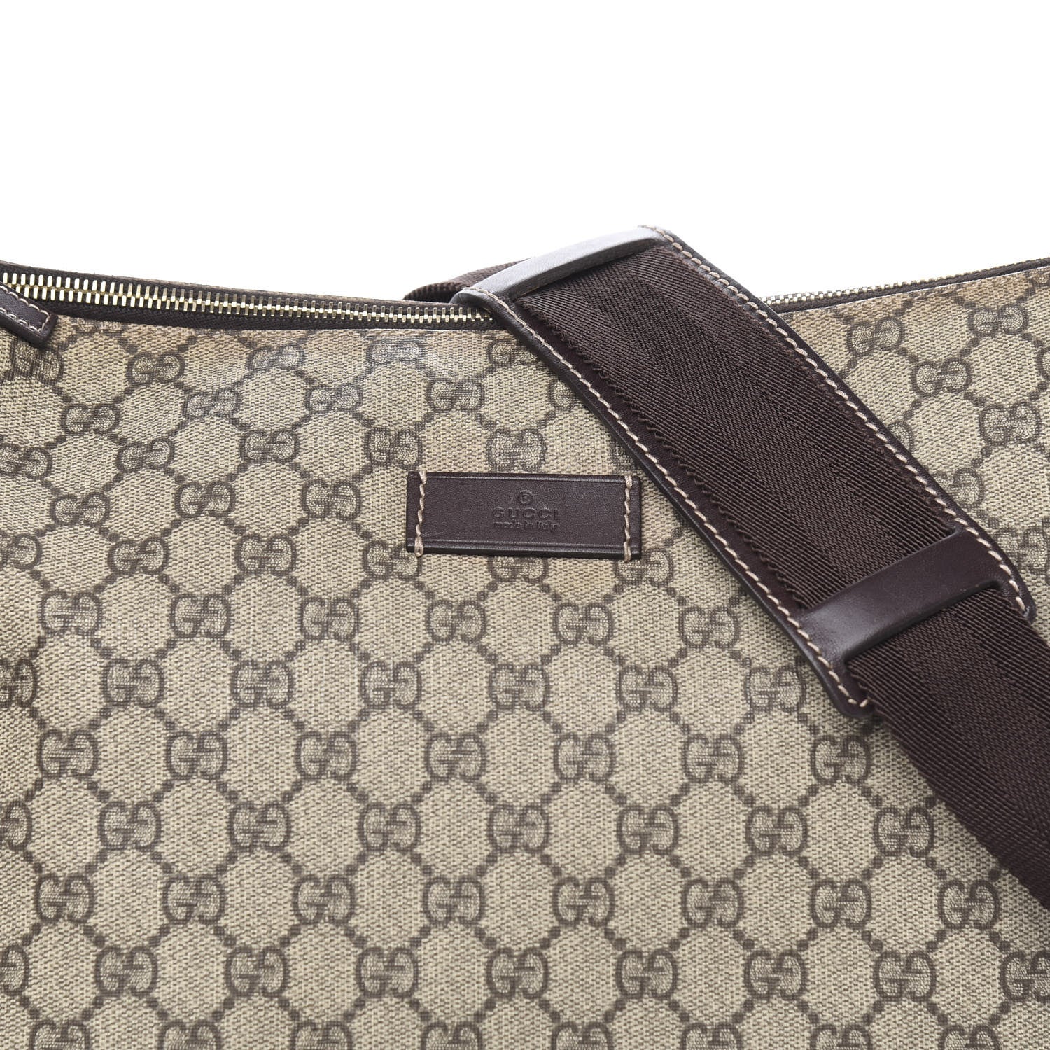 Gucci GG Plus Monogram Diaper Messenger Bag Dark Brown 9 of 10