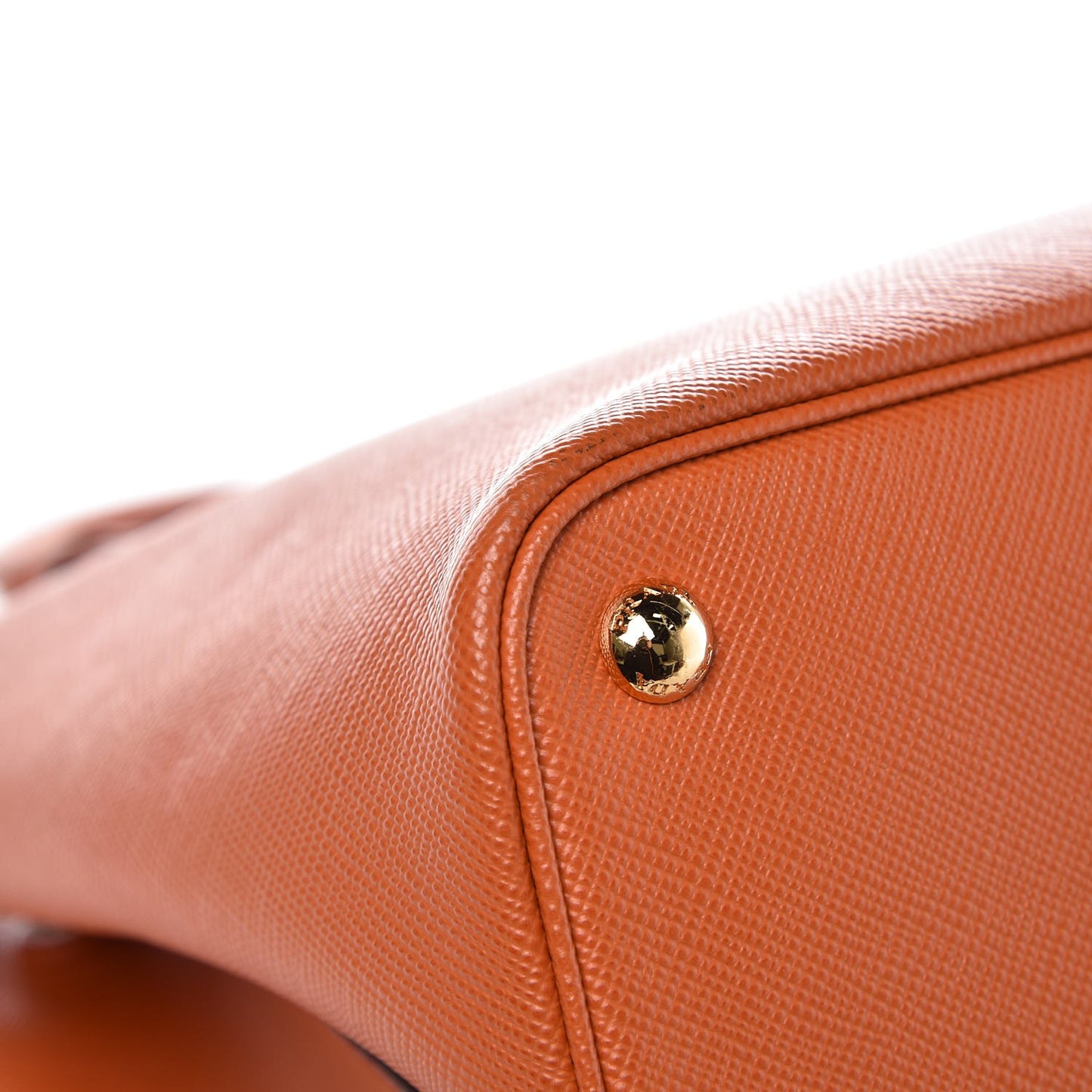 Saffiano Cuir Medium Double Bag Papaya