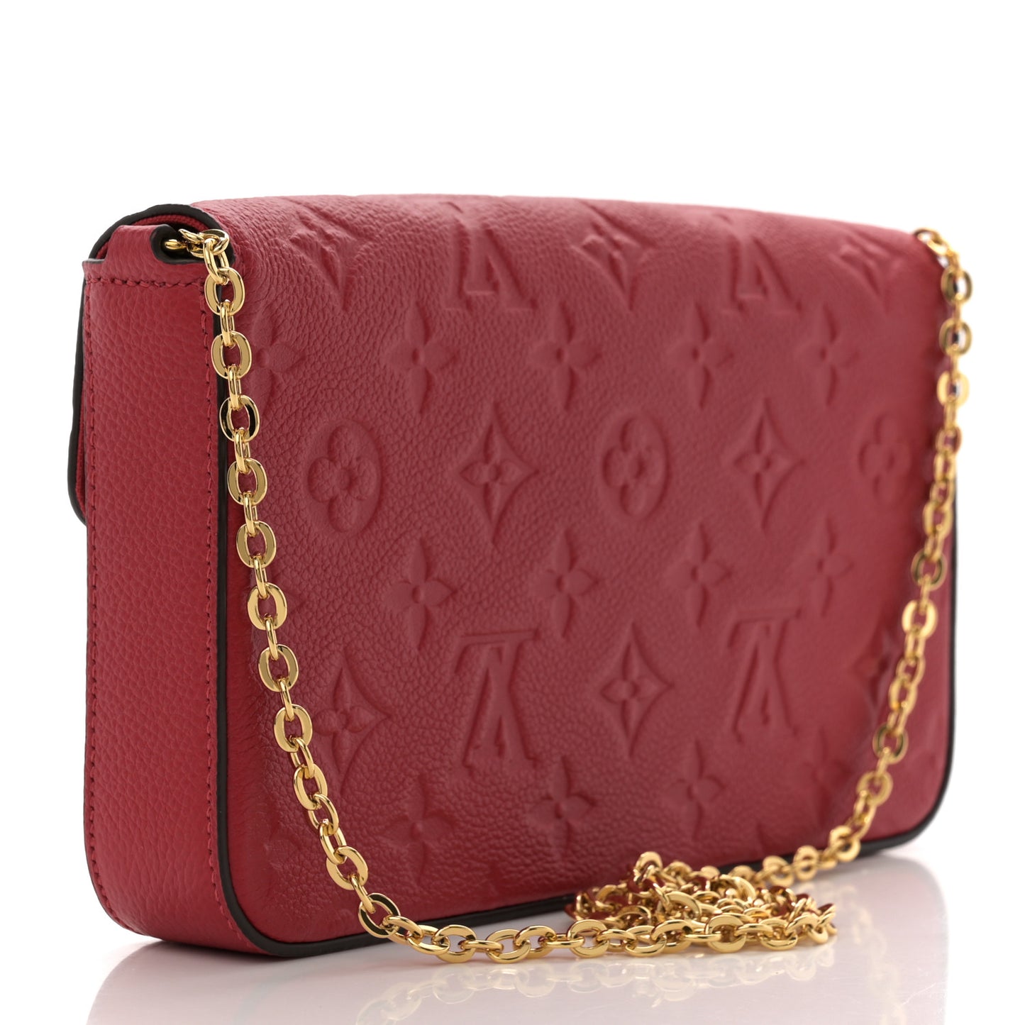 Empreinte Pochette Felicie Chain Wallet Scarlet