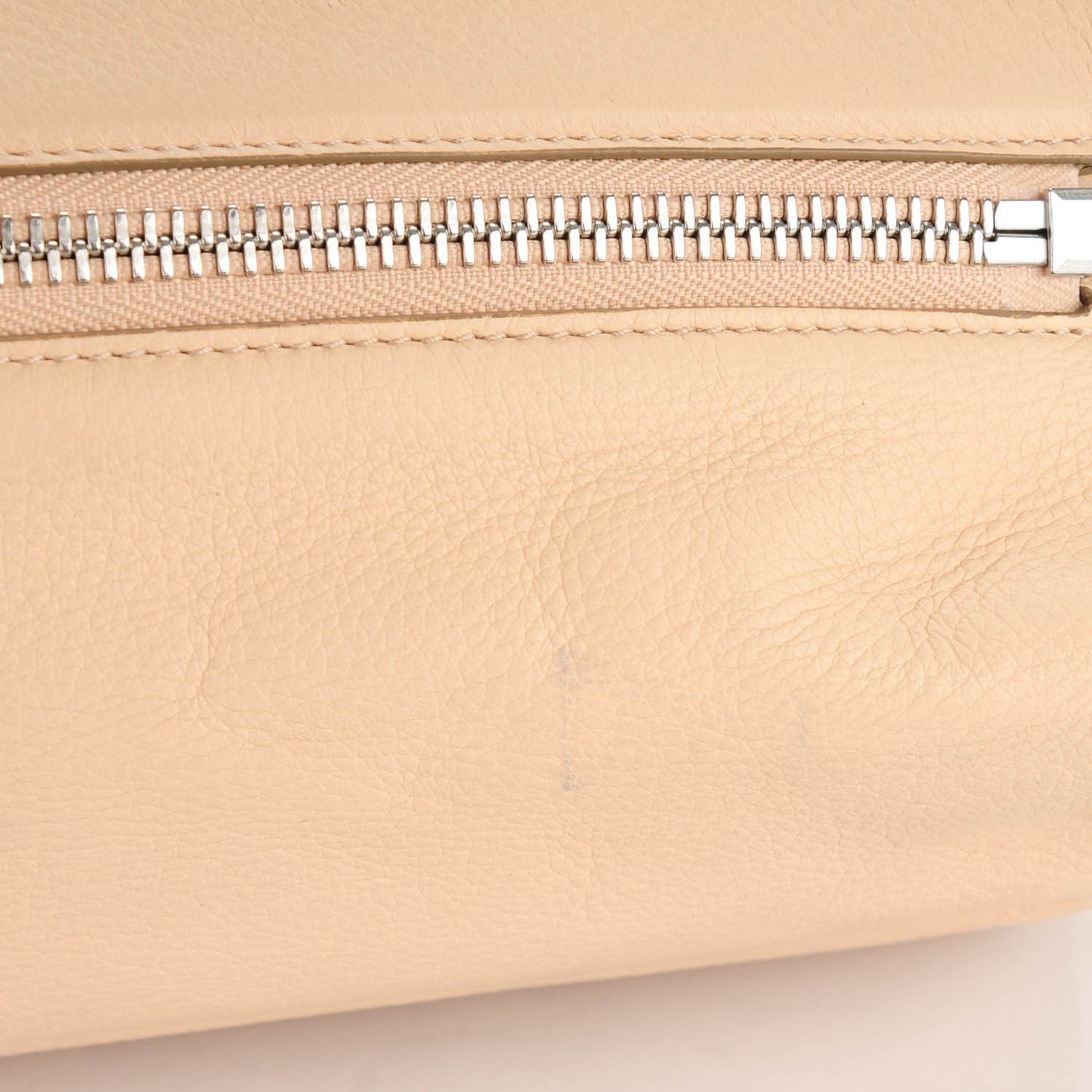 Calfskin Dalston Clutch Angora Beige Black