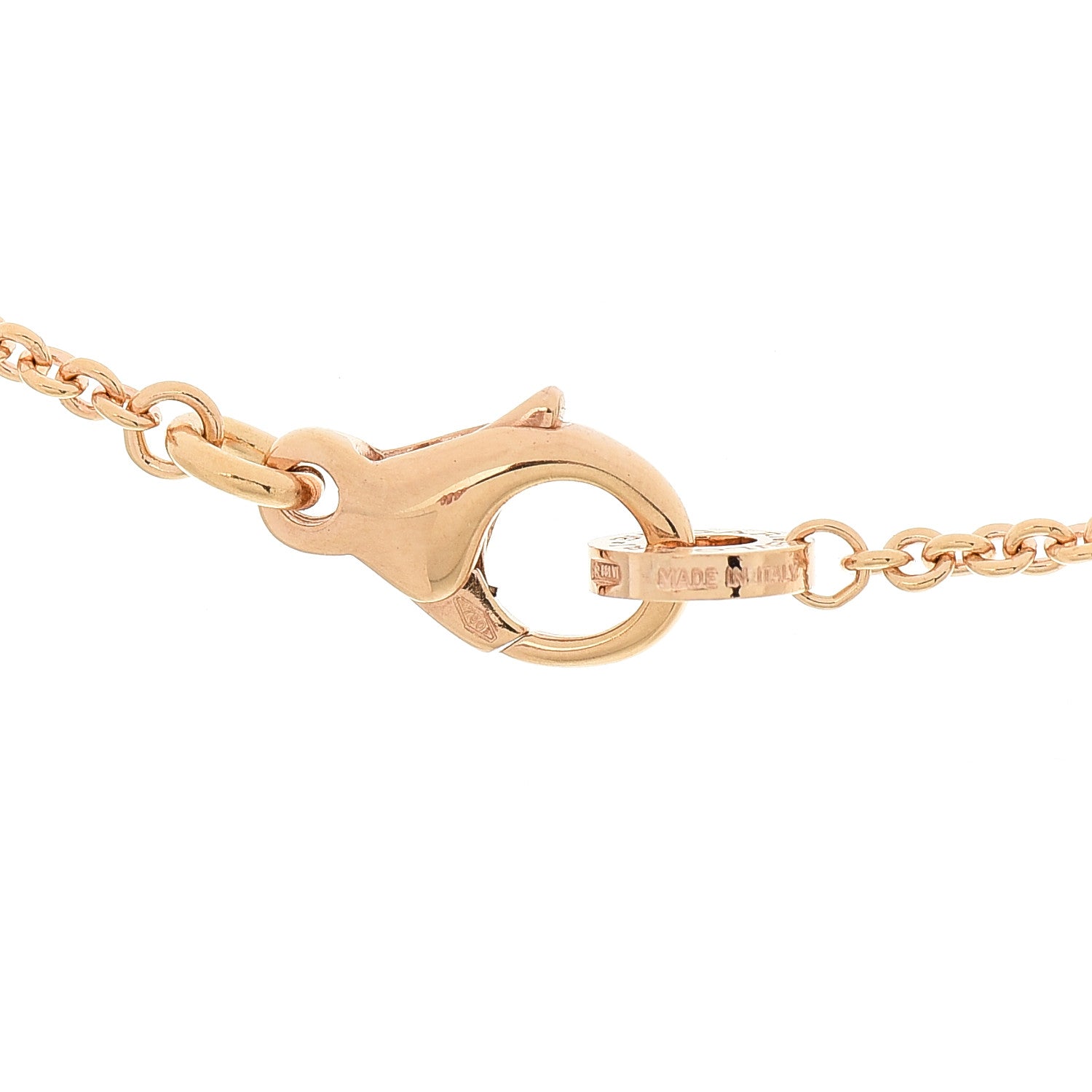 Bulgari 18K Rose Gold White Ceramic B.Zero1 Pendant Necklace 6 of 8
