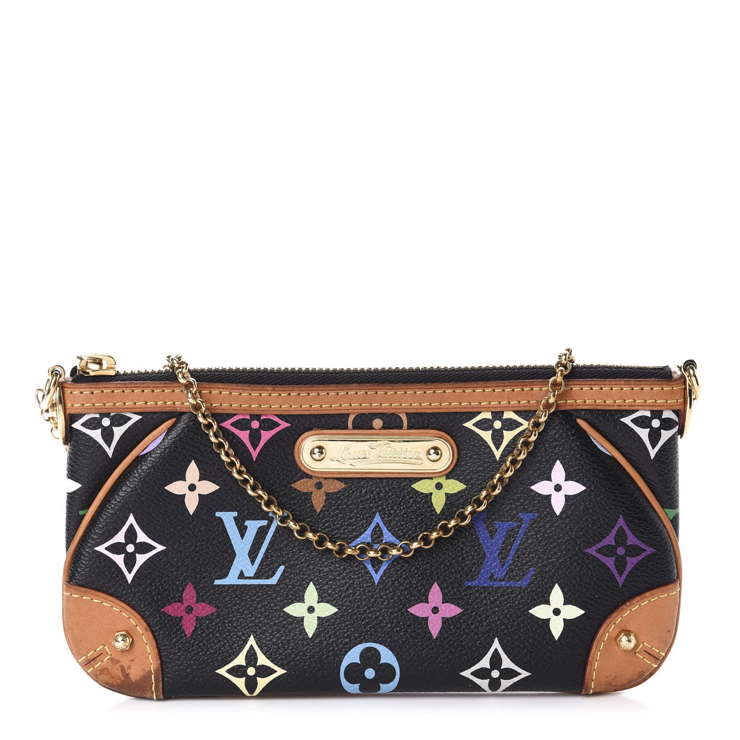 Louis Vuitton Monogram Multicolor Pochette Milla MM Black 1 of 10
