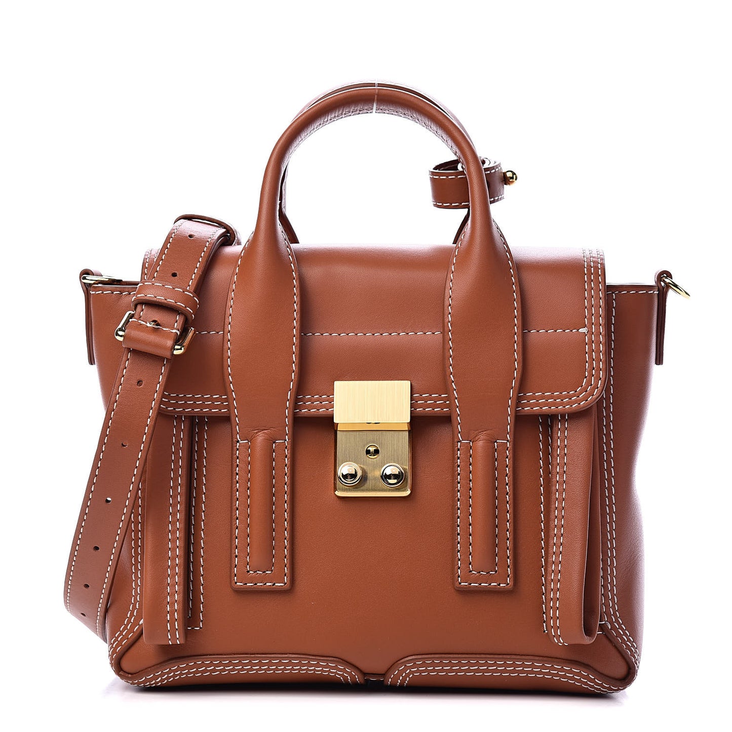 3.1 Calfskin Mini Pashli Satchel Brown