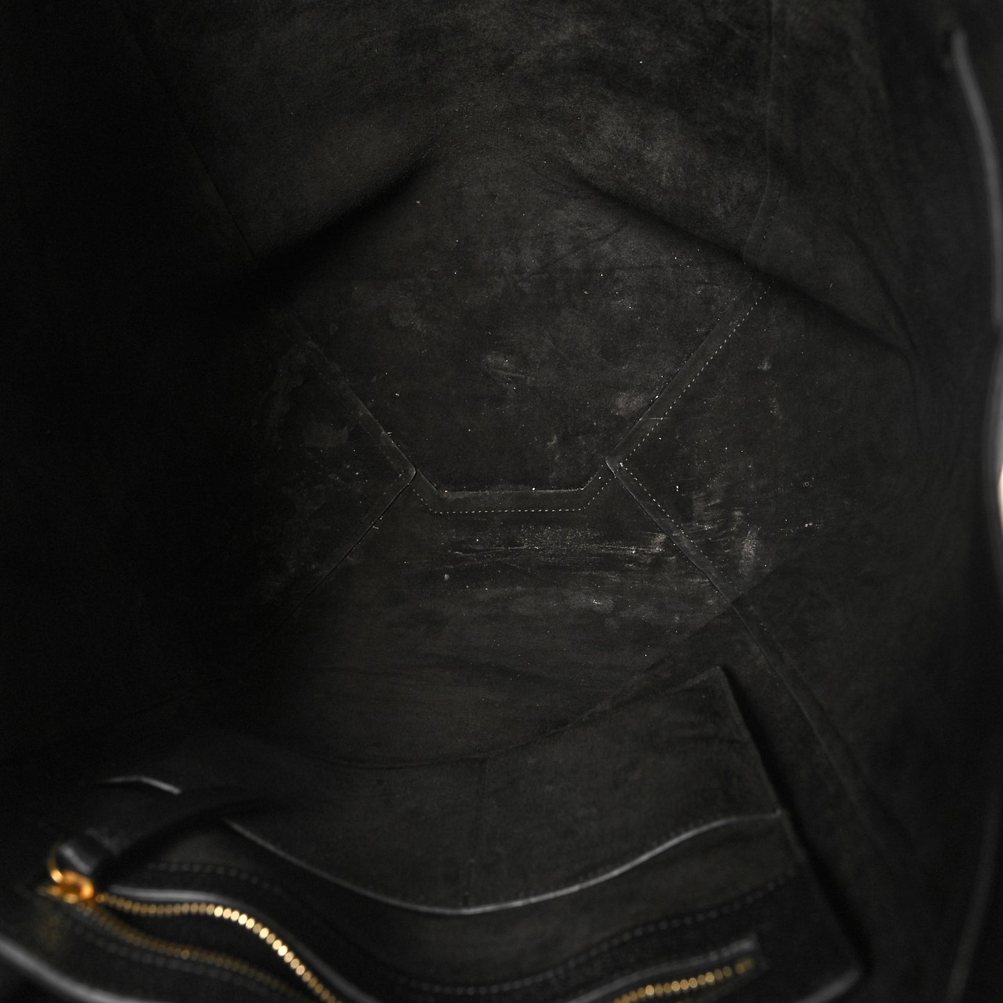 Soft Grained Calfskin Medium Belt Cabas Phantom Black