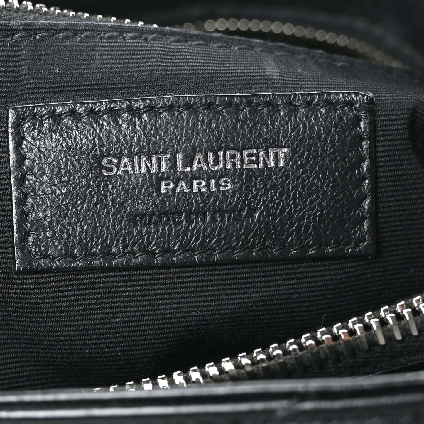 Calfskin Y Quilted Monogram Medium Loulou Chain Satchel Black
