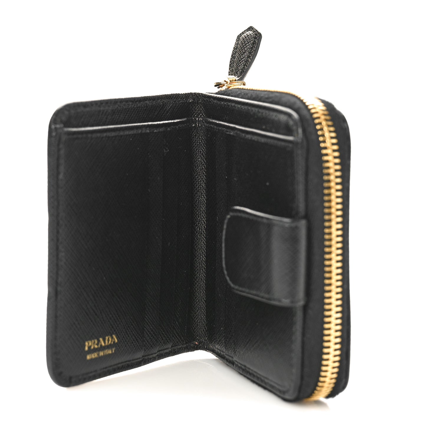 Saffiano Metal Coin Purse Black