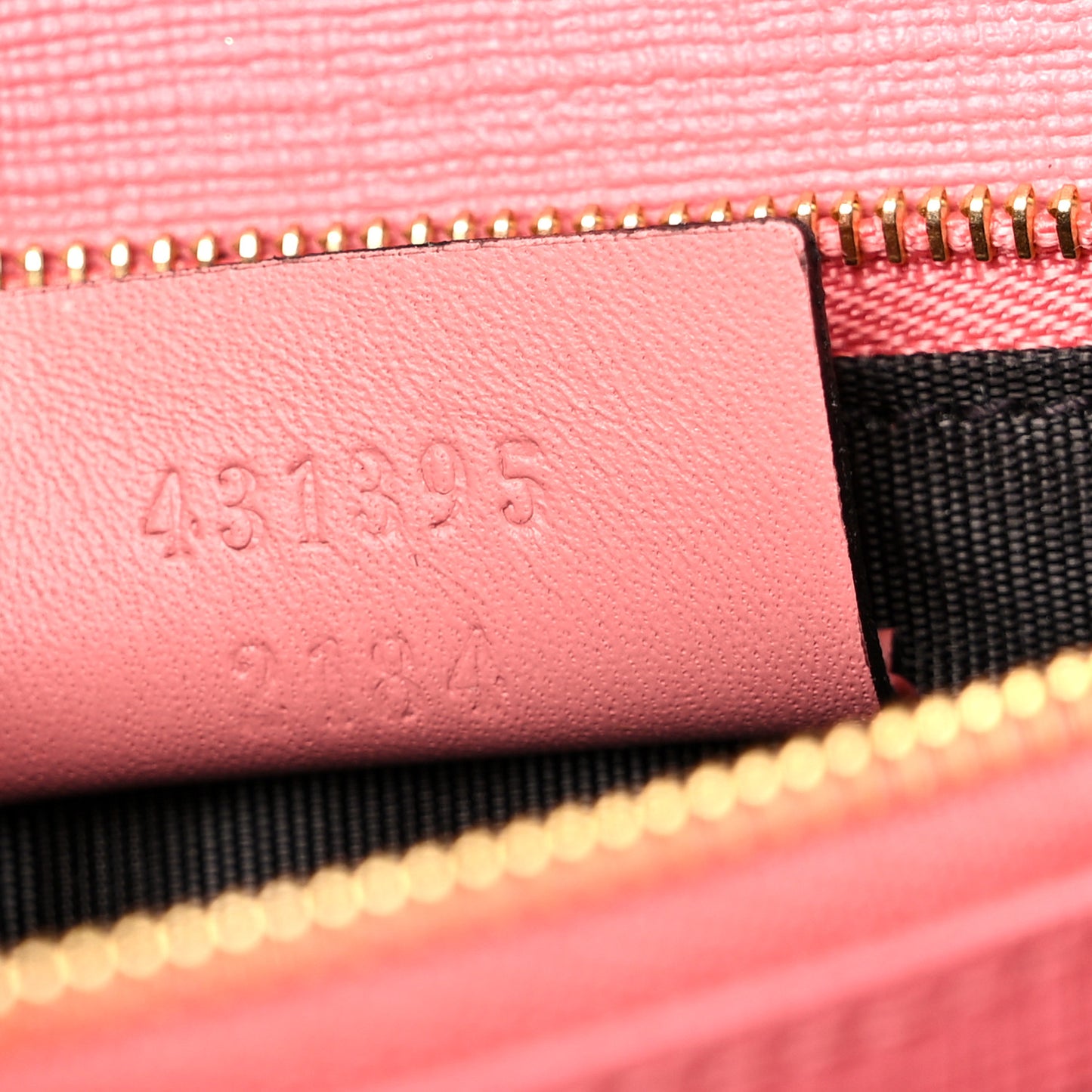 GG Supreme Monogram Face Embroidered Chain Wallet Pink