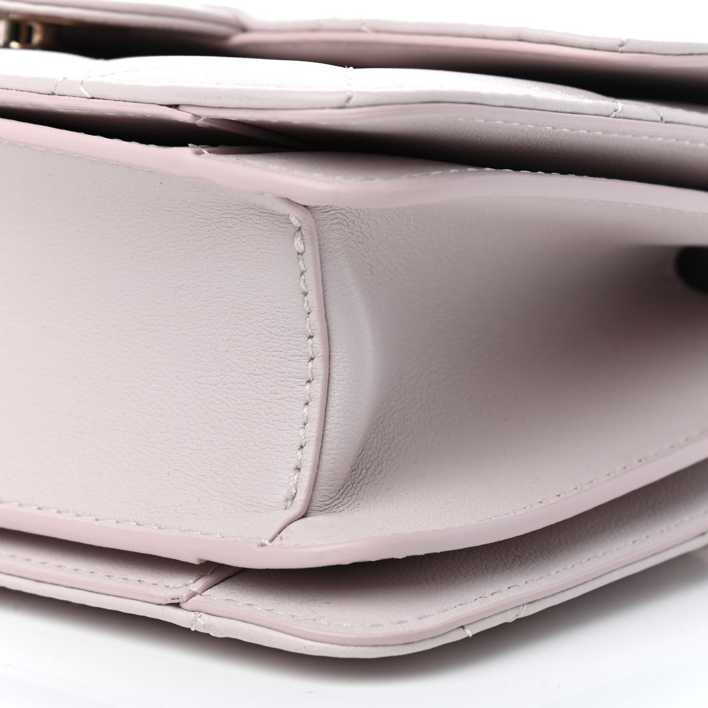 Calfskin Quilted Coco Lady Flap Light Purple