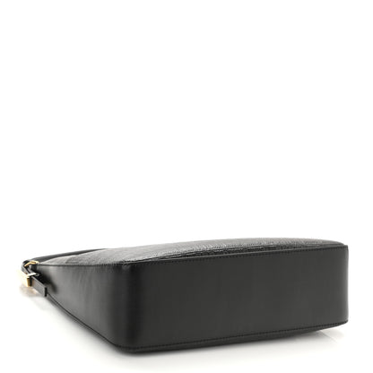 Givenchy Coated Canvas Logo 4G Embossed Small Moon Cut Out Shoulder Bag Black 4 of 10