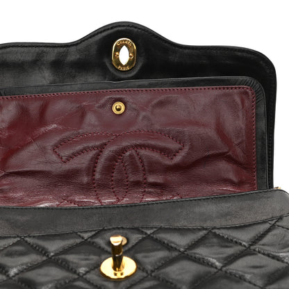 Chanel Lambskin Quilted Small Double Flap Bag Black 6 of 12