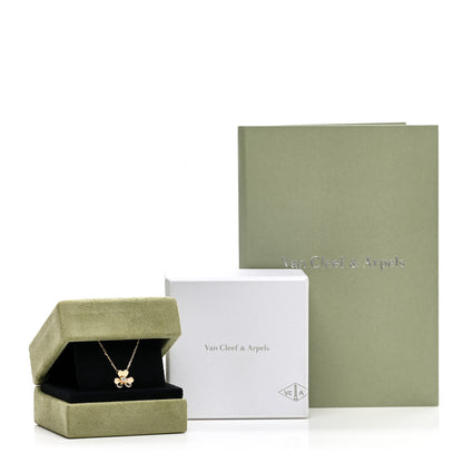 Van Cleef & Arpels 18K Yellow Gold Diamond Mini Frivole Pendant Necklace 6 of 6