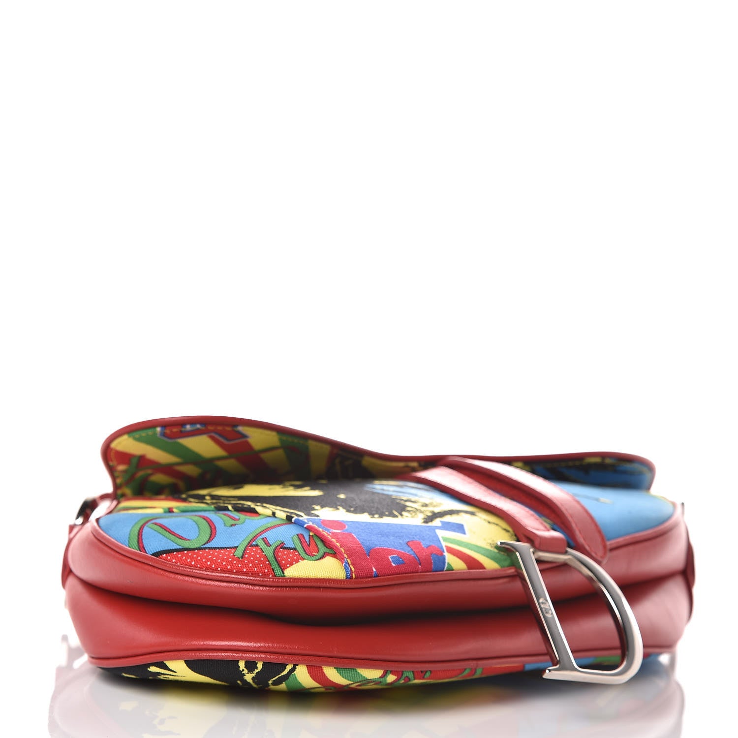 Christian Dior Canvas Bob Marley Saddle Bag Multicolor 4 of 12