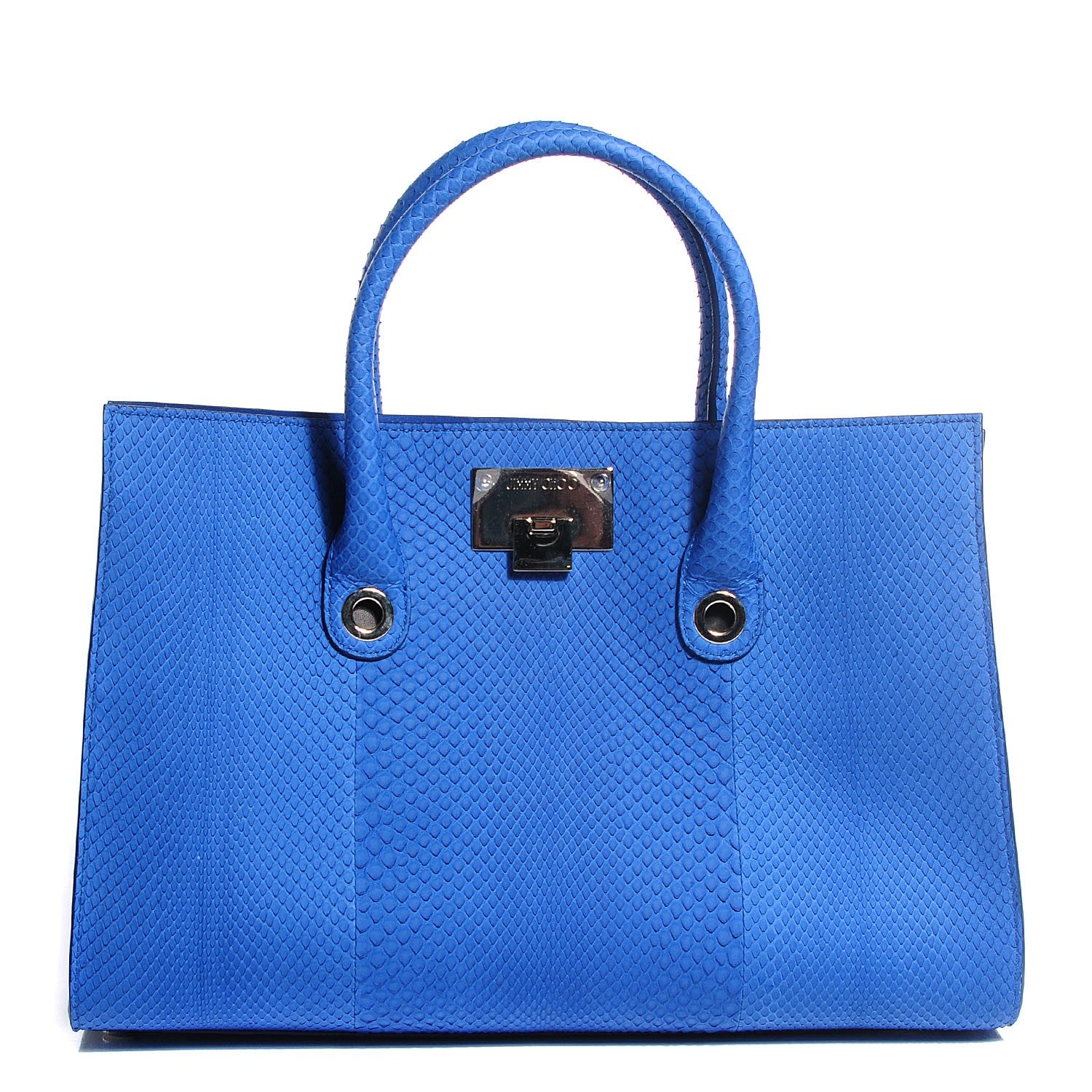 Jimmy Choo Matt Python Riley Tote Aegean 1 of 8