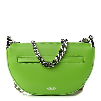 Burberry Calfskin Small Olympia Chain Shoulder Bag Brilliant Green 1 of 8