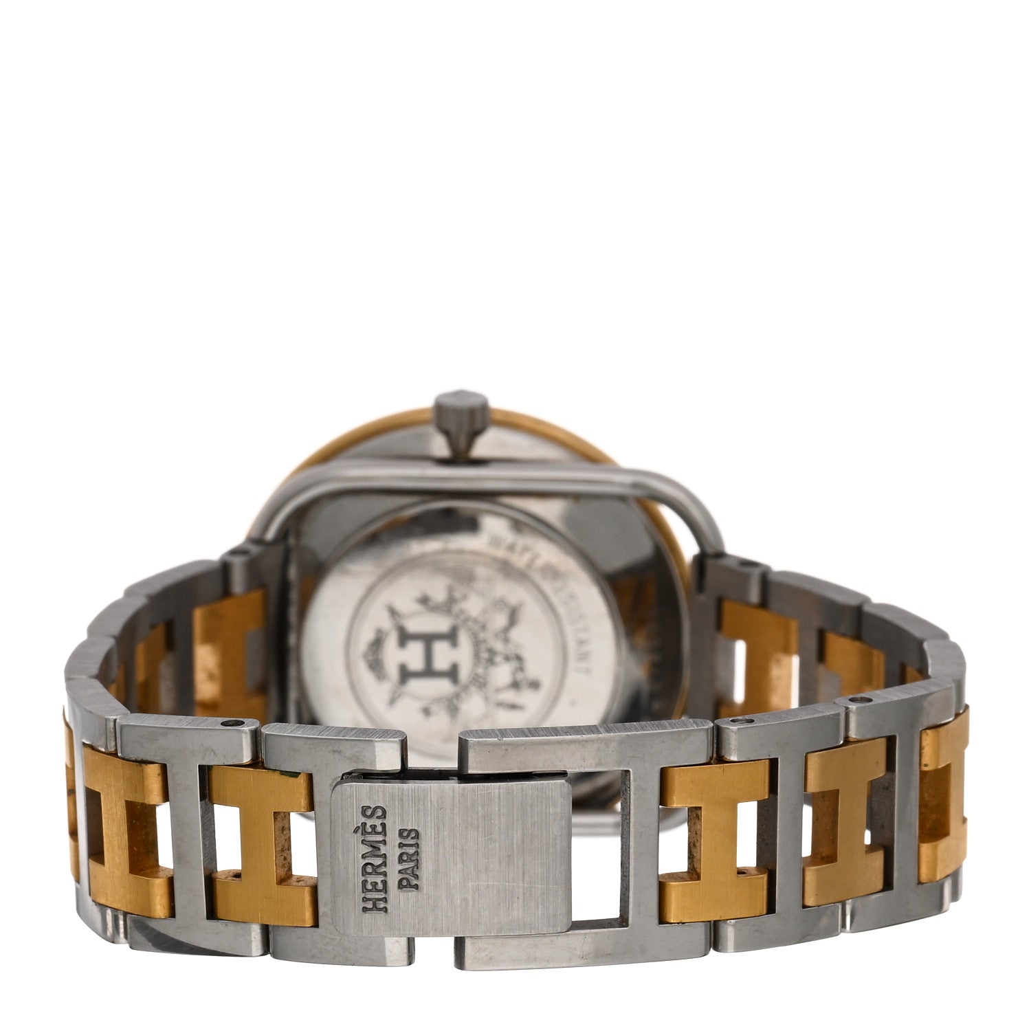 Hermes Stainless Steel 30mm Arceau Clipper Quartz Watch Gold 3 of 4