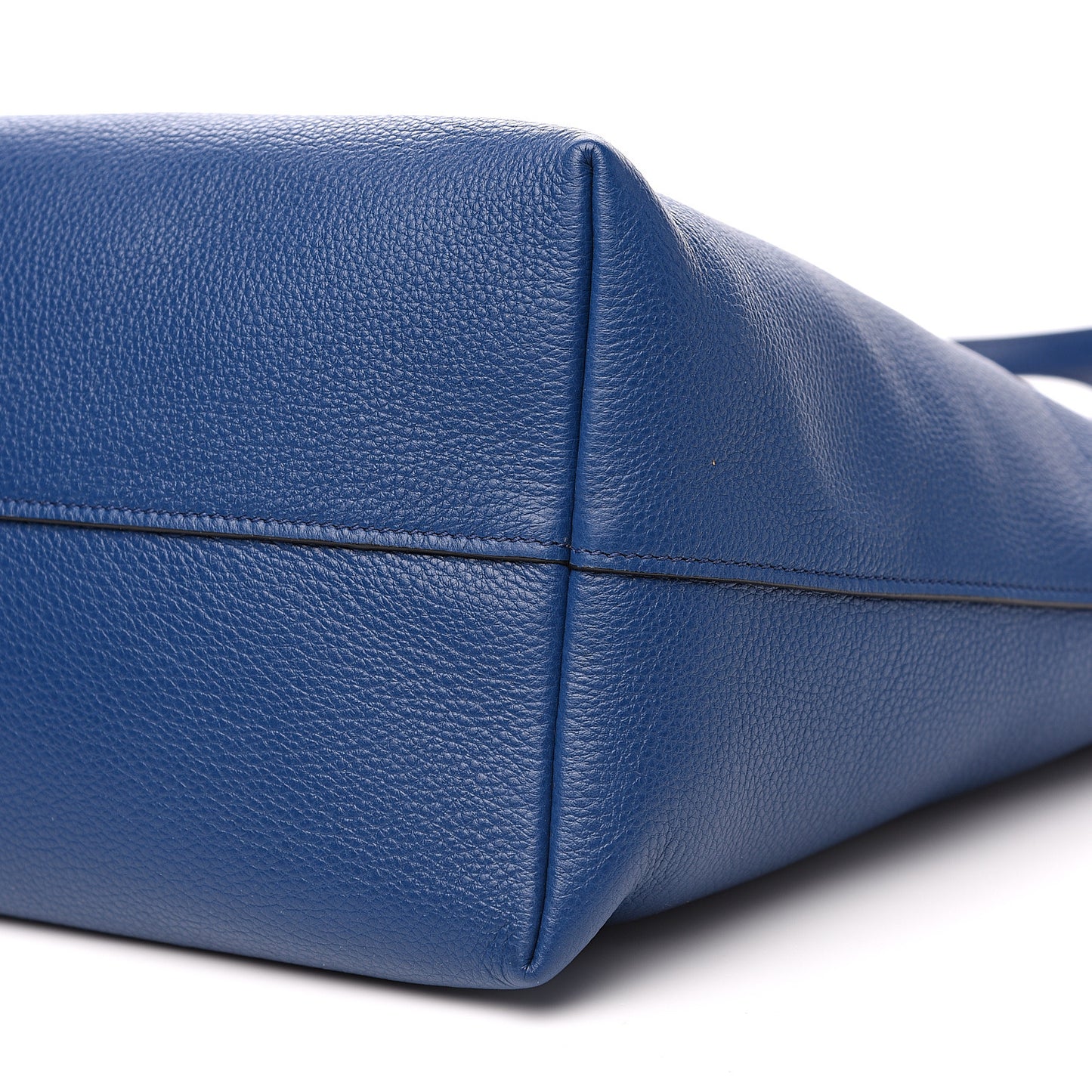 Vitello Phenix Zip Shopping Tote Bluette