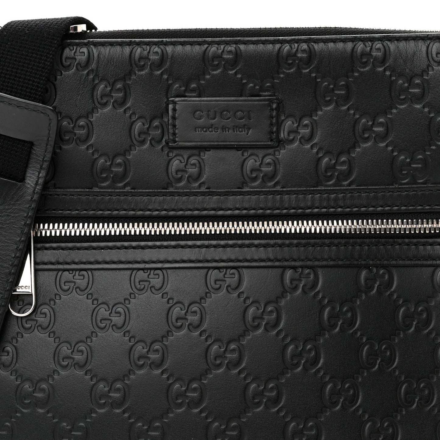 Guccissima Signature Small Messenger Bag Black