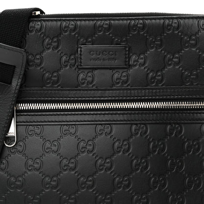 Gucci Guccissima Signature Small Messenger Bag Black 9 of 12