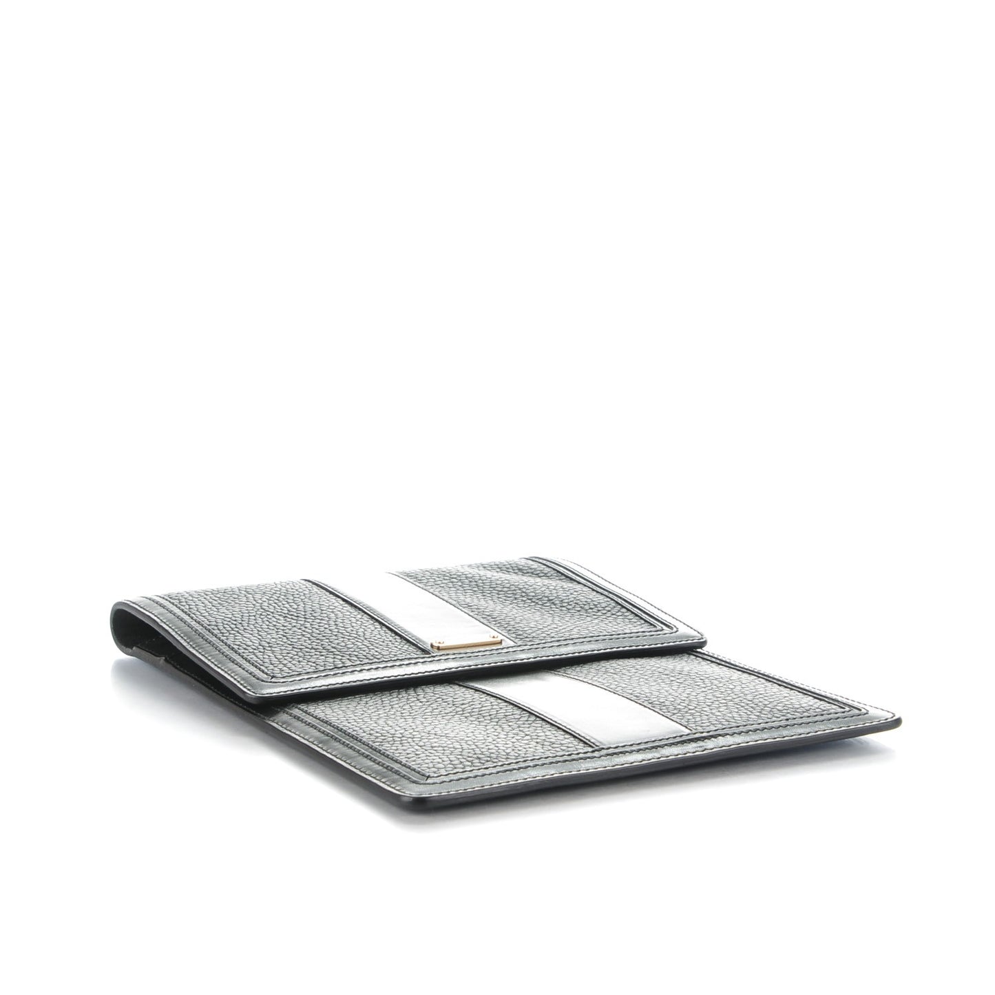 Grained Calfskin Tablet iPad Sleeve Black