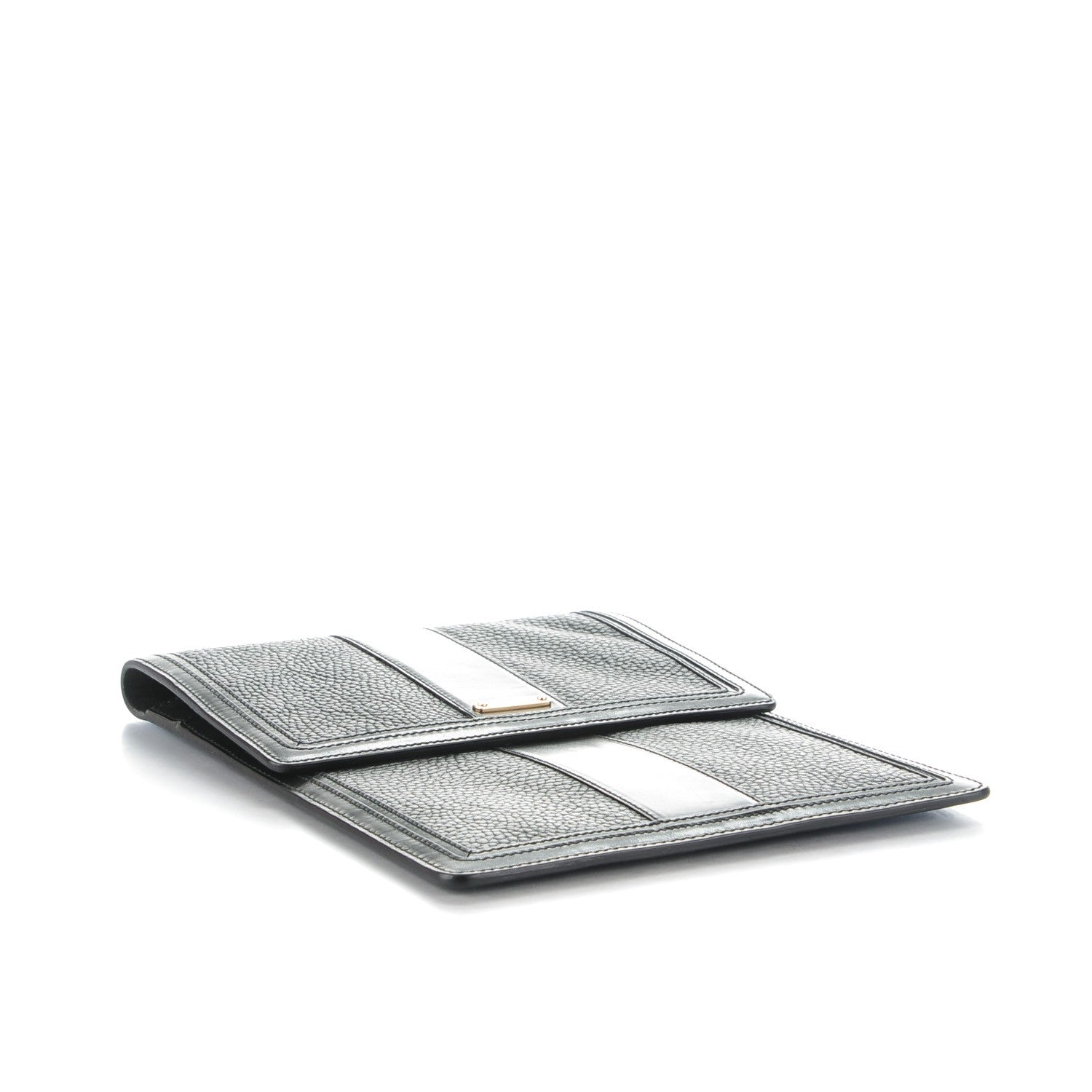 Burberry Grained Calfskin Tablet iPad Sleeve Black 4 of 7
