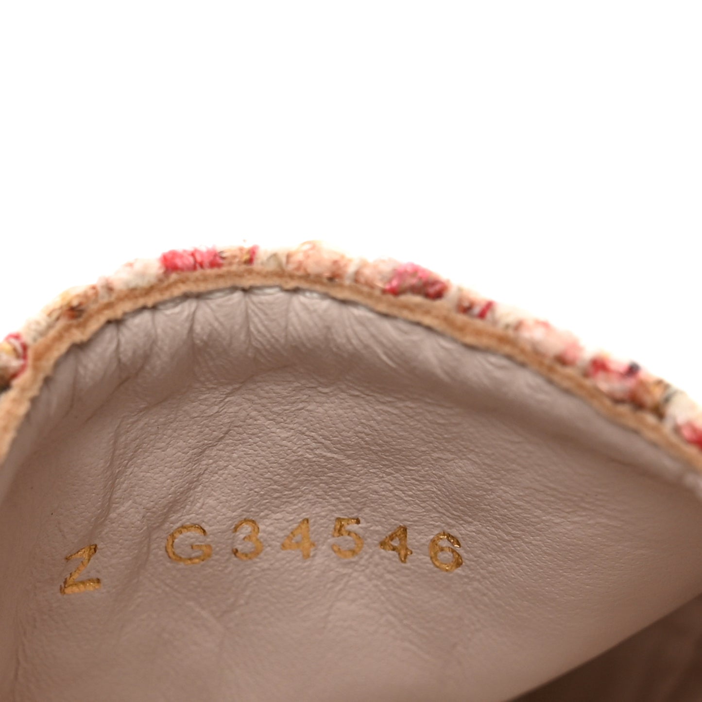 Tweed CC Espadrilles 37 Pink Black