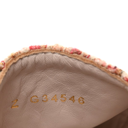 Chanel Tweed CC Espadrilles 37 Pink Black 8 of 8
