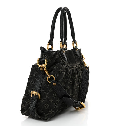 Louis Vuitton Denim Neo Cabby MM Black 3 of 14
