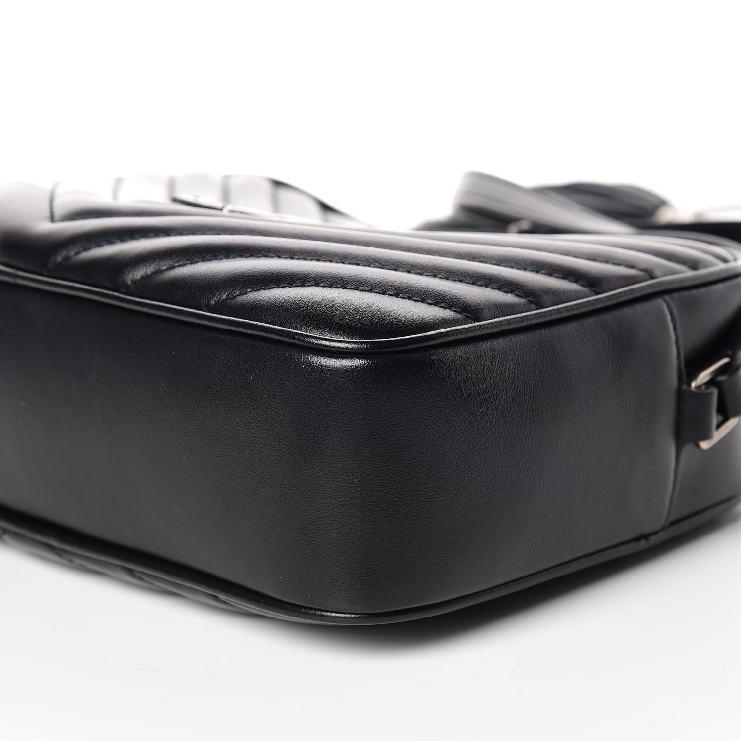 Saint Laurent Calfskin Matelasse Monogram Lou Camera Bag Black 6 of 10