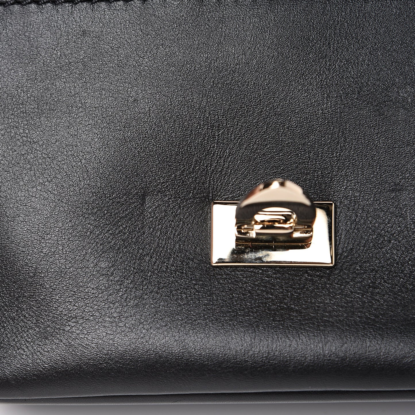 Vitello Small Rockstud Demilune Crossbody Bag Black